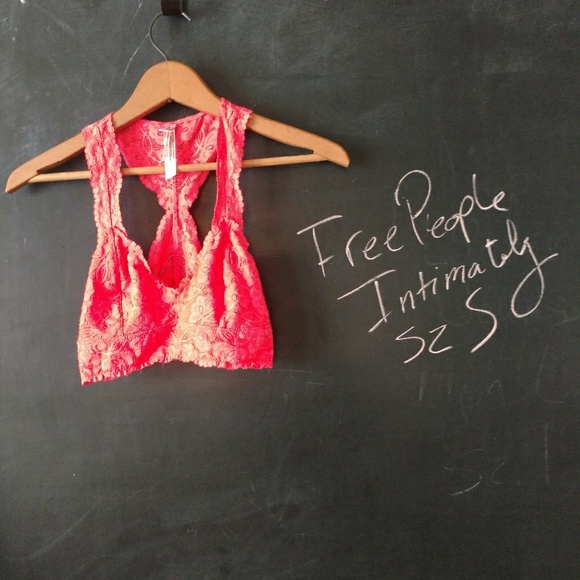 Free People Other - Free People Lace Bralette Orange Sz S